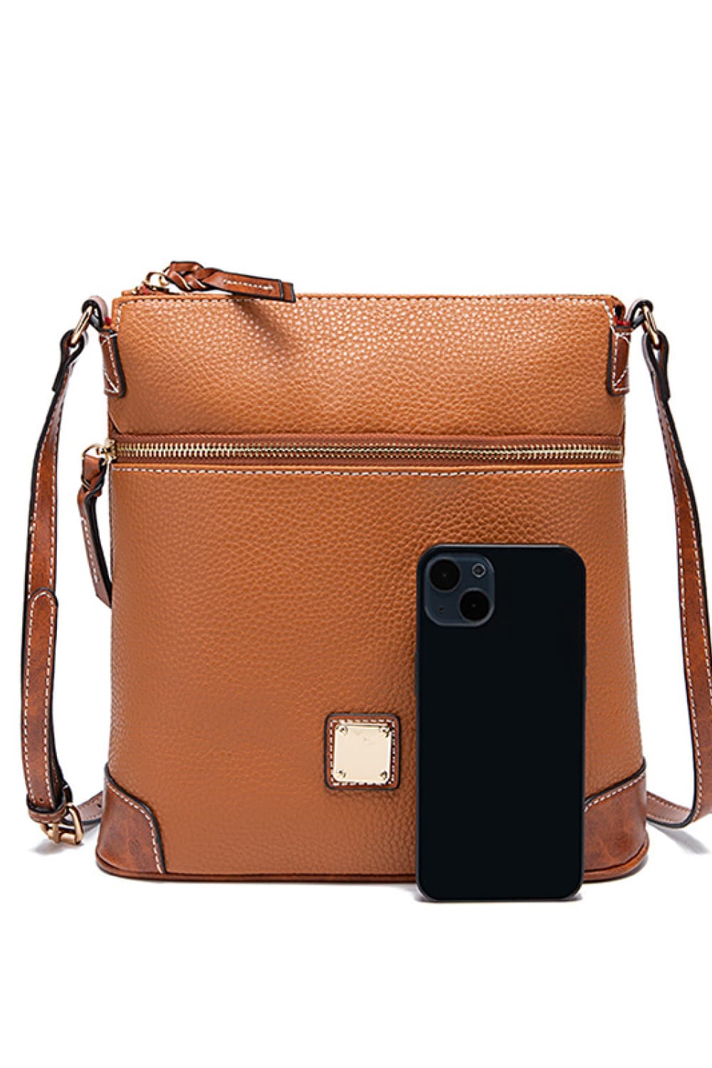 Vegan Leather Crossbody Bag - Classic Style, Modern Convenience!