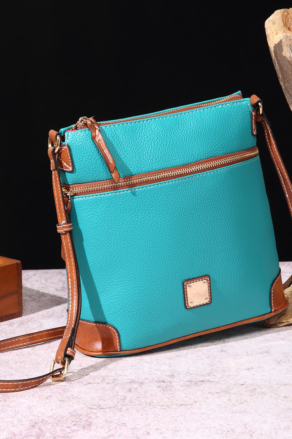 Vegan Leather Crossbody Bag - Classic Style, Modern Convenience!