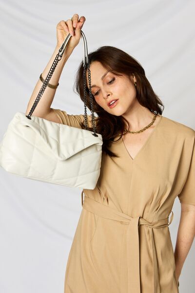 SHOMICO Vegan Leather Chain Handbag - Chic Versatility for the Modern Trendsetter