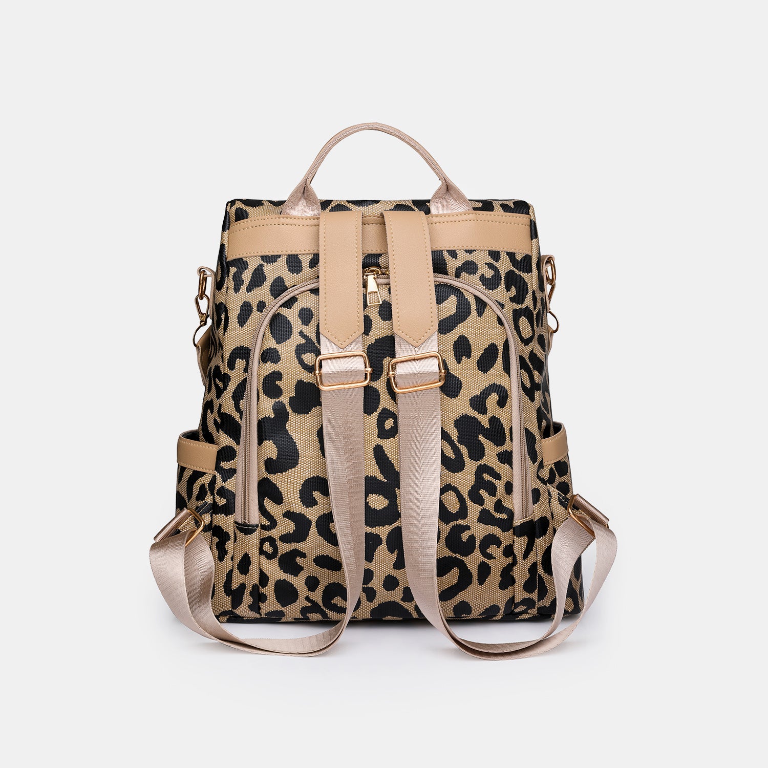 Leopard Vegan Leather Backpack Bag - Unleash Your Wild Side!