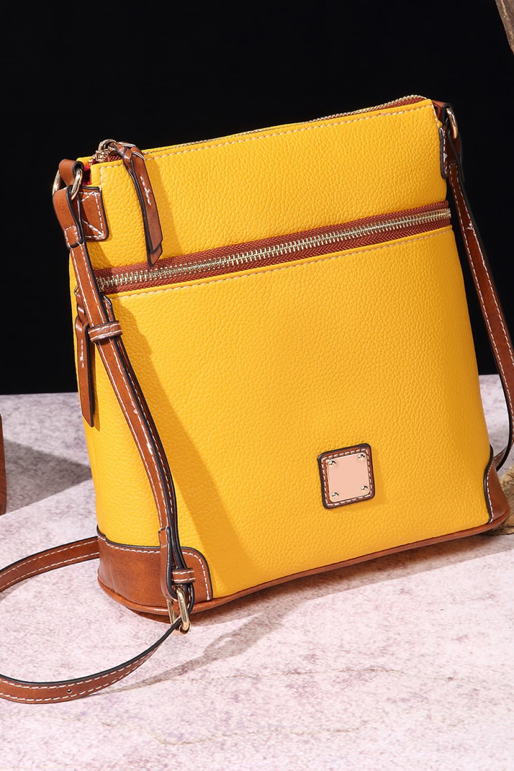 Vegan Leather Crossbody Bag - Classic Style, Modern Convenience!