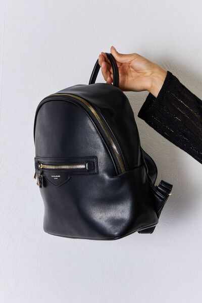 David Jones Vegan Leather Backpack - Professional Polish Meets Modern Convenience!