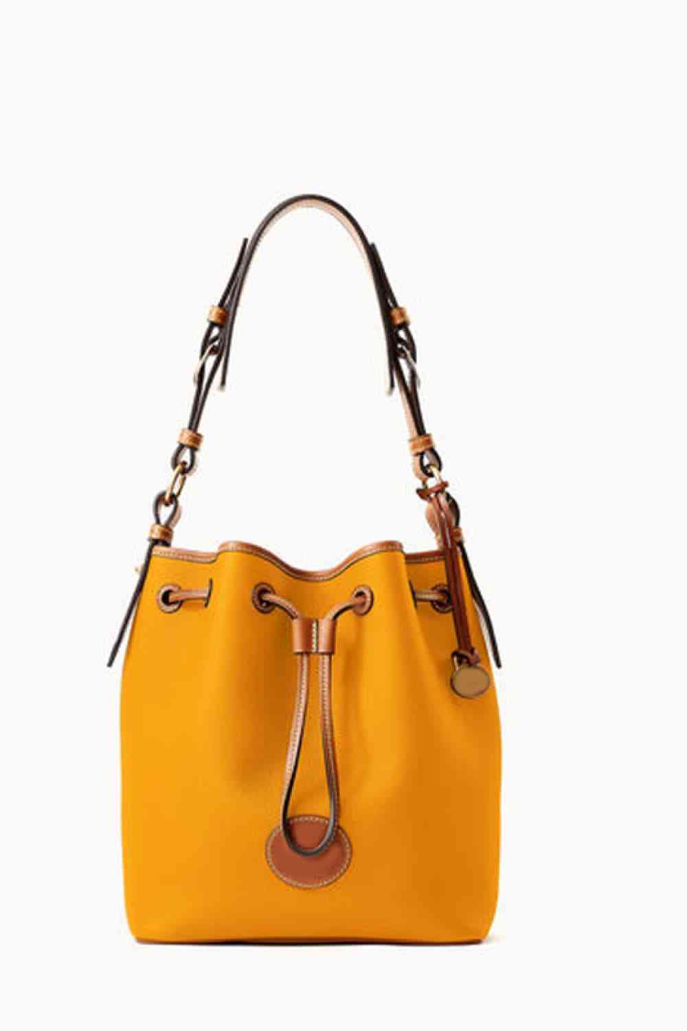 PU Drawstring Bucket Bag - Effortless Style with Modern Versatility!