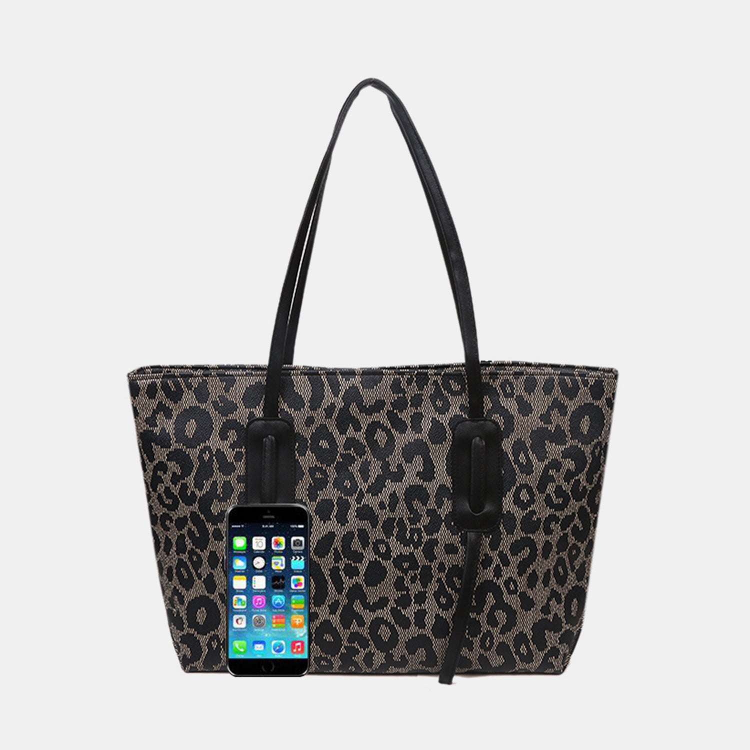 Vegan Leather Leopard Tote Bag - Eco-conscious fashion & eye-catching design!