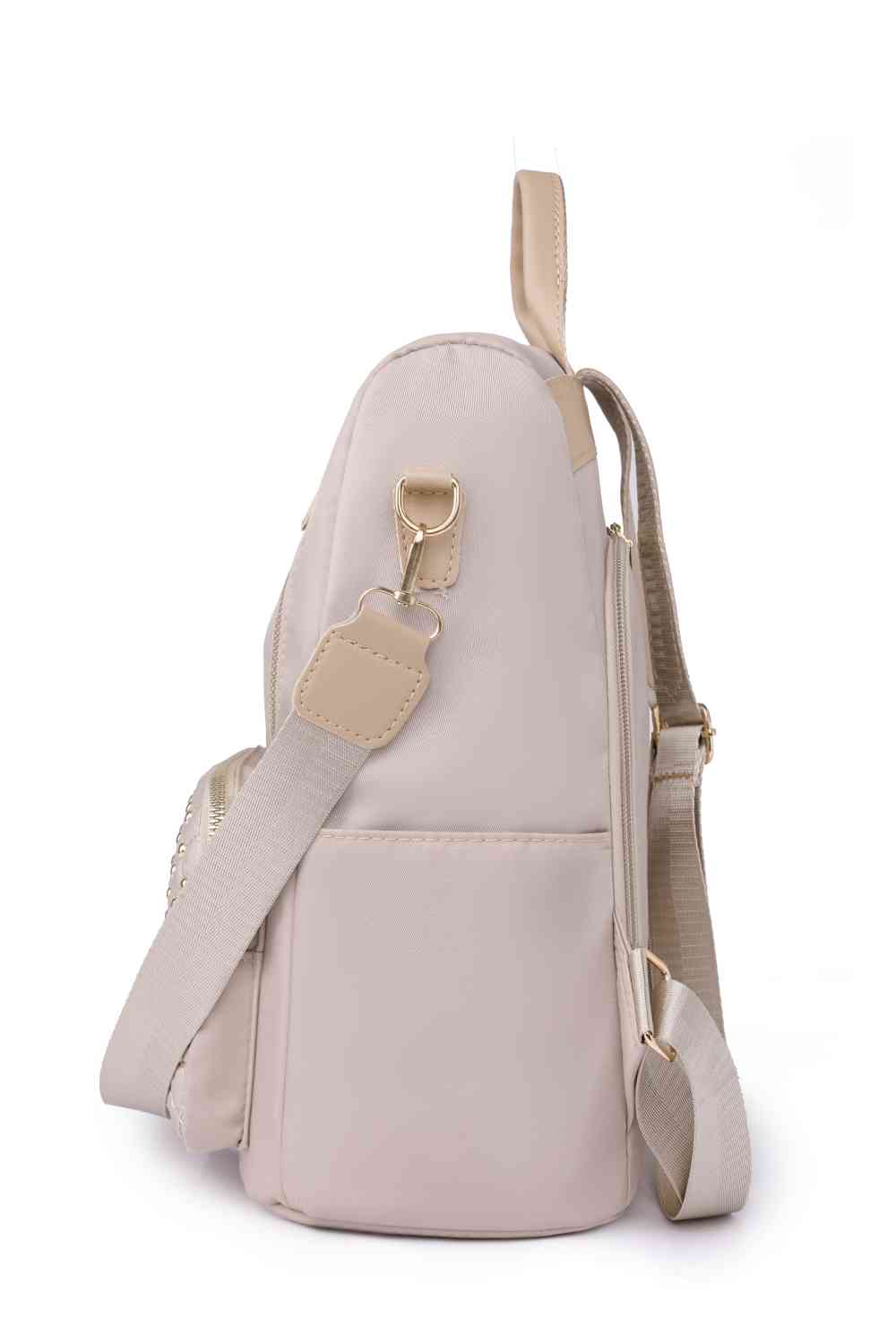 Zipper Pocket Beaded Backpack - Chic escape for the fashionable adventurer