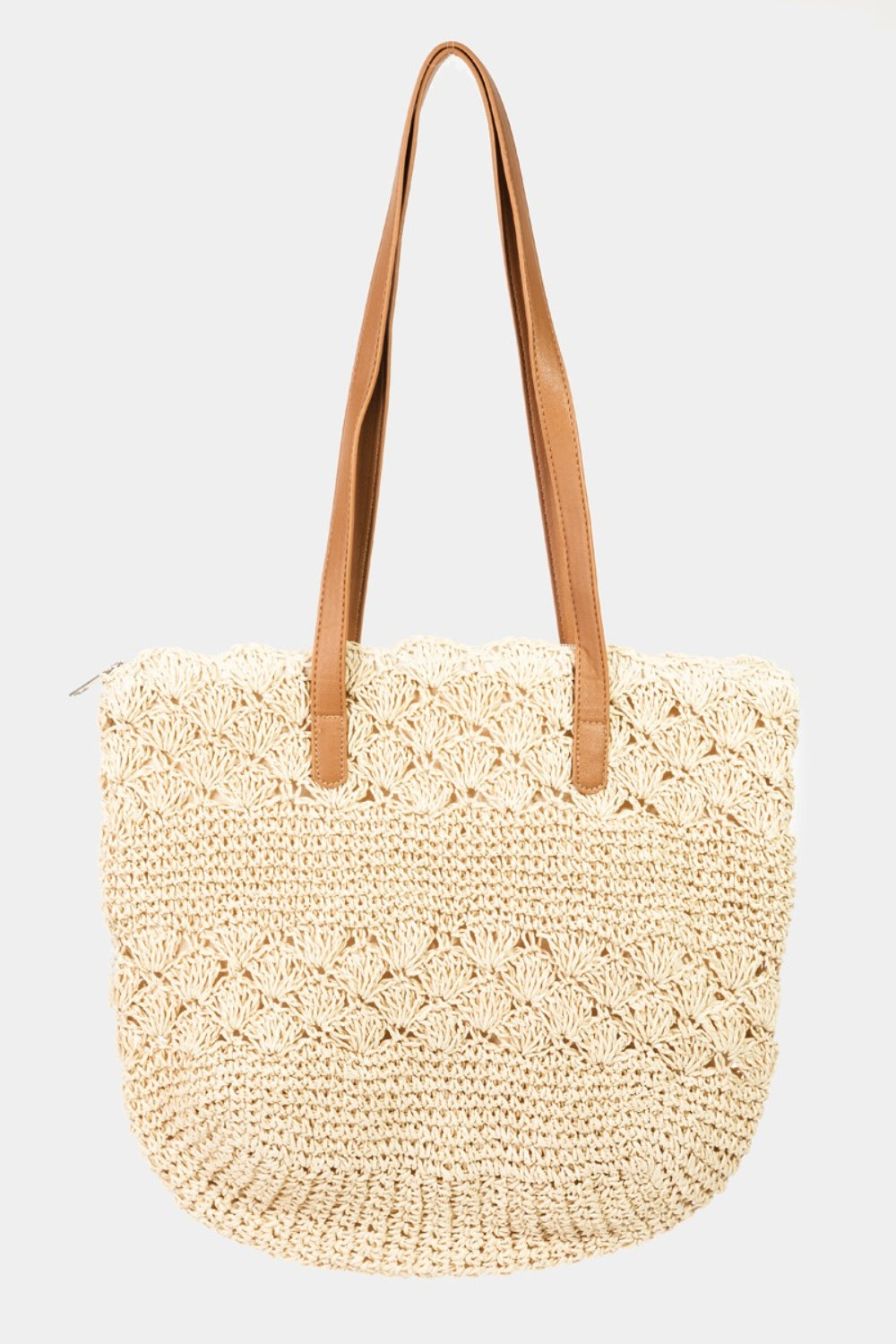 Fame Straw Braided Tote Bag - Timeless Summer Style!