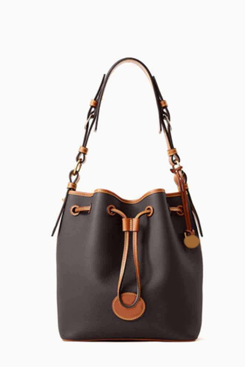 PU Drawstring Bucket Bag - Effortless Style with Modern Versatility!