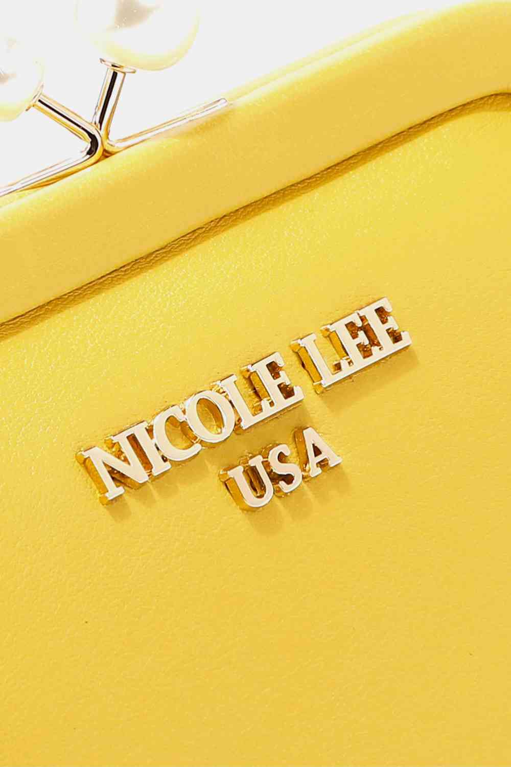 Nicole Lee USA Elise Pearl Leather Coin Purse - Chic Functionality for Everyday Essentials