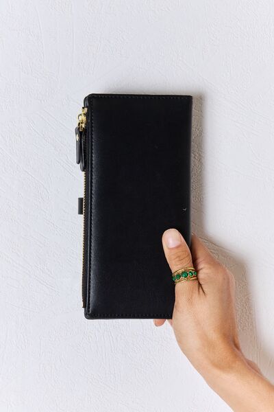 David Jones Texture Vegan Leather Wallet - Everyday Elegance in a Compact Design!