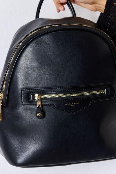 David Jones Vegan Leather Backpack - Professional Polish Meets Modern Convenience!