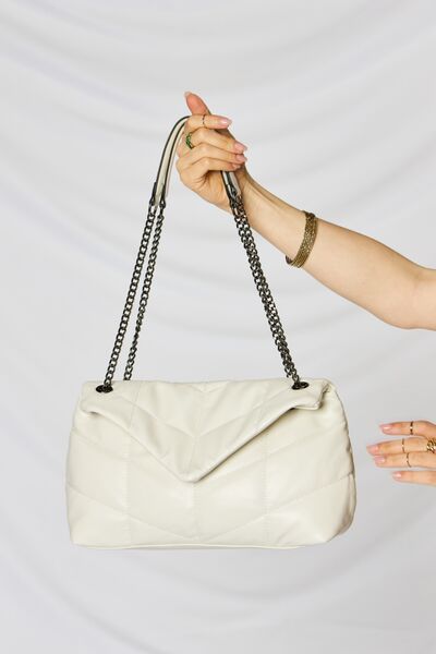 SHOMICO Vegan Leather Chain Handbag - Chic Versatility for the Modern Trendsetter