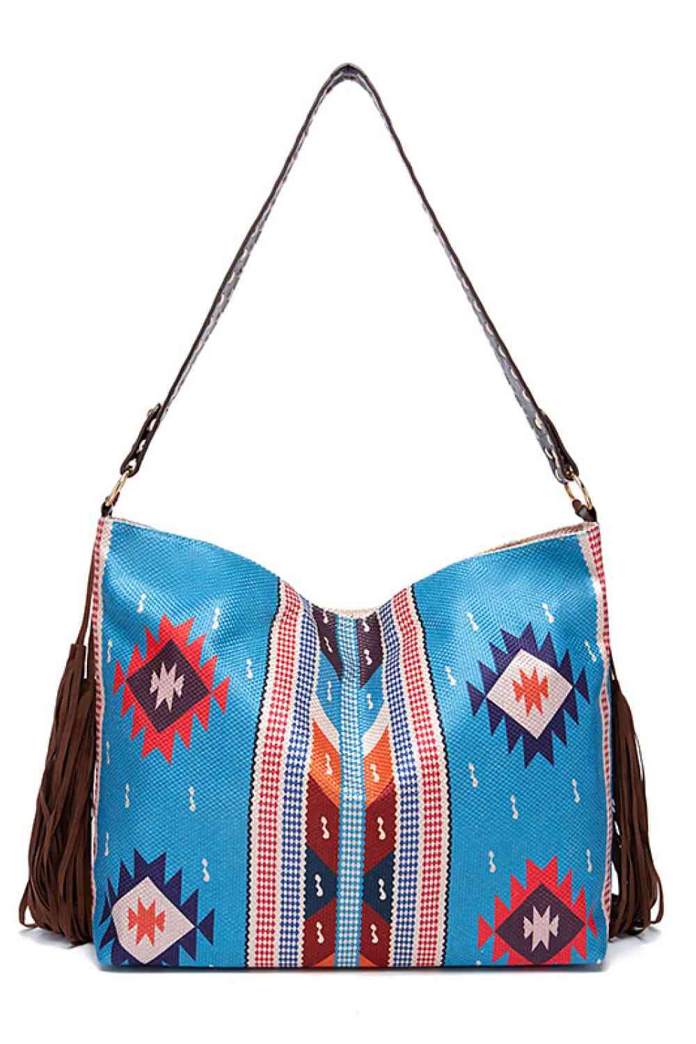 Geometric Canvas Tote Shoulder Bag - Spacious Style for the On-the-Go You!