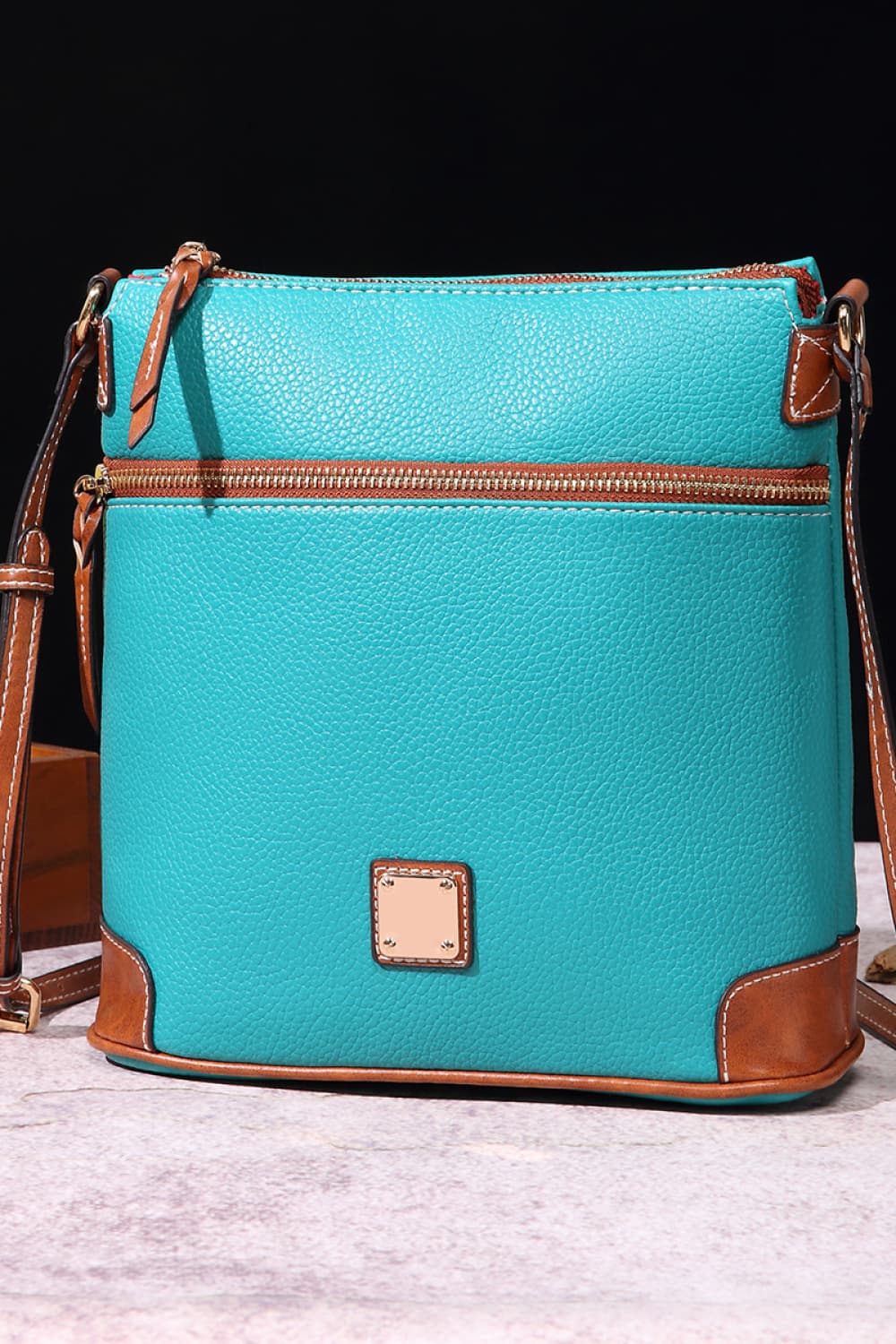 Vegan Leather Crossbody Bag - Classic Style, Modern Convenience!