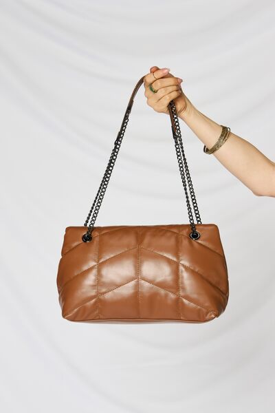 SHOMICO Vegan Leather Chain Handbag - Effortless Style On-the-Go