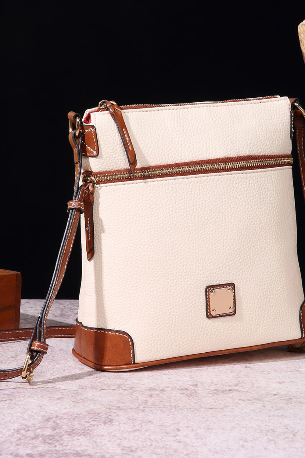 Vegan Leather Crossbody Bag - Classic Style, Modern Convenience!