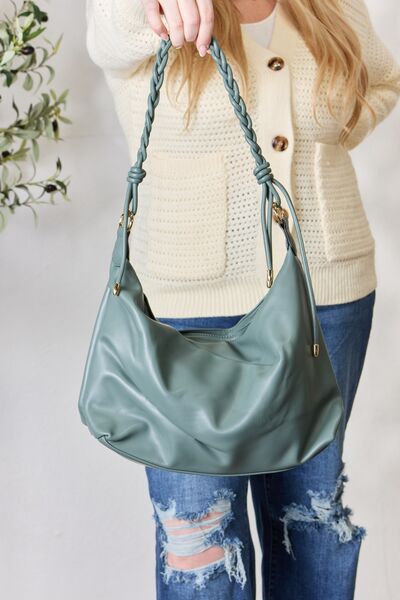 SHOMICO Braided Strap Shoulder Bag - Boho Chic Style with Everyday Functionality!