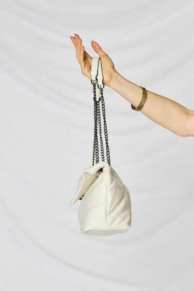 SHOMICO Vegan Leather Chain Handbag - Chic Versatility for the Modern Trendsetter