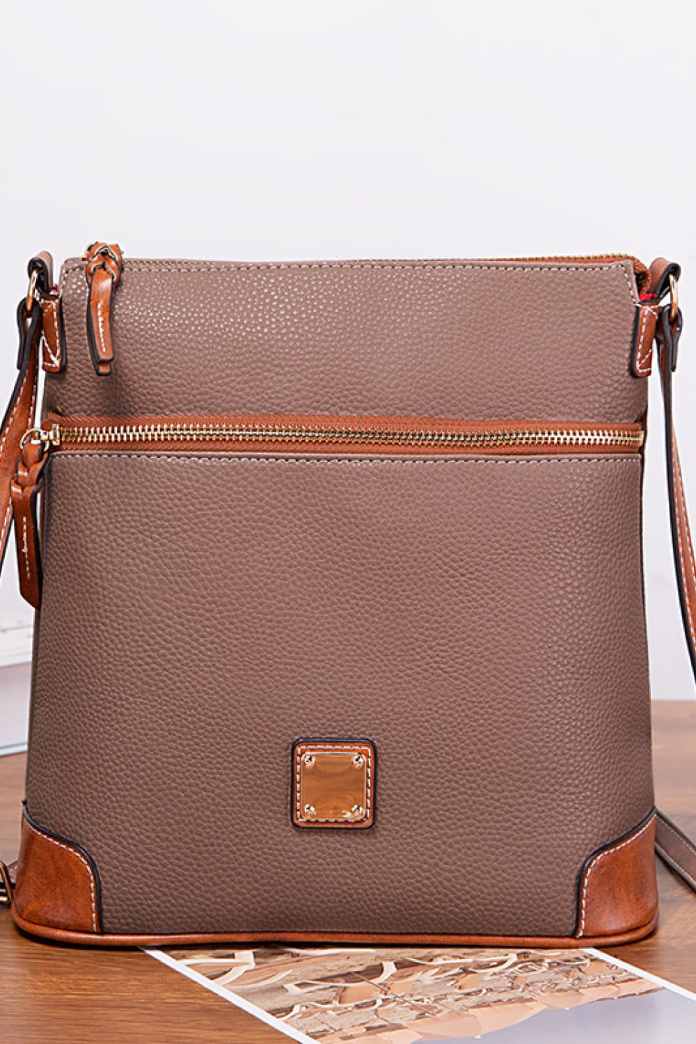 Vegan Leather Crossbody Bag - Classic Style, Modern Convenience!