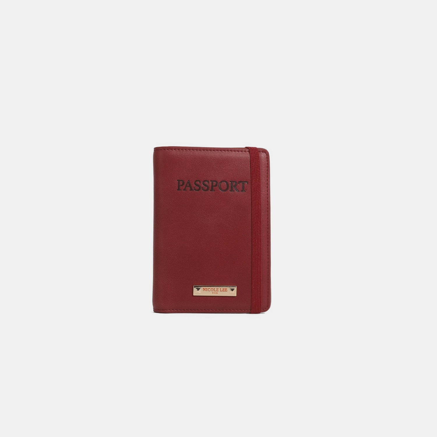 Nicole Lee USA Vegan Leather Passport Wallet with RFID Blocking Technology