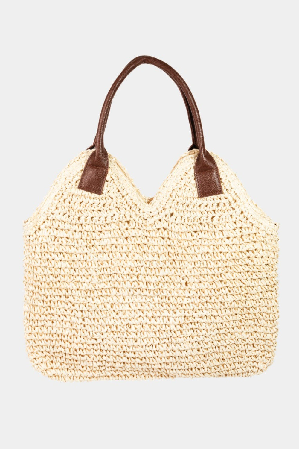 Fame Straw Braided Faux Leather Strap Shoulder Bag - Summer Vibes Meet Everyday Style!