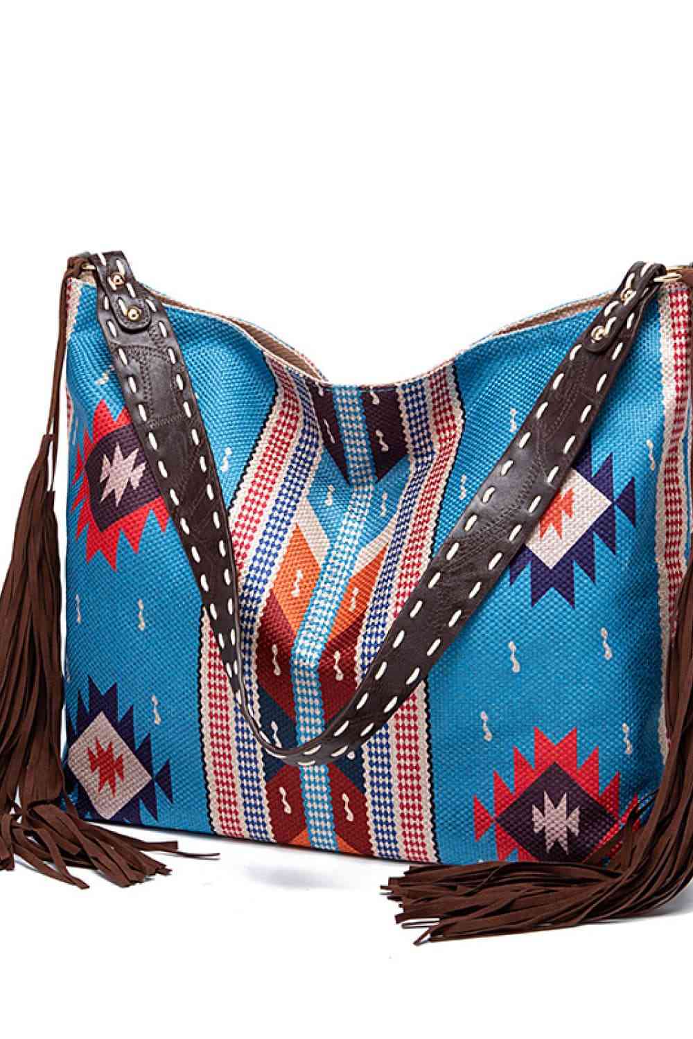 Geometric Canvas Tote Shoulder Bag - Spacious Style for the On-the-Go You!