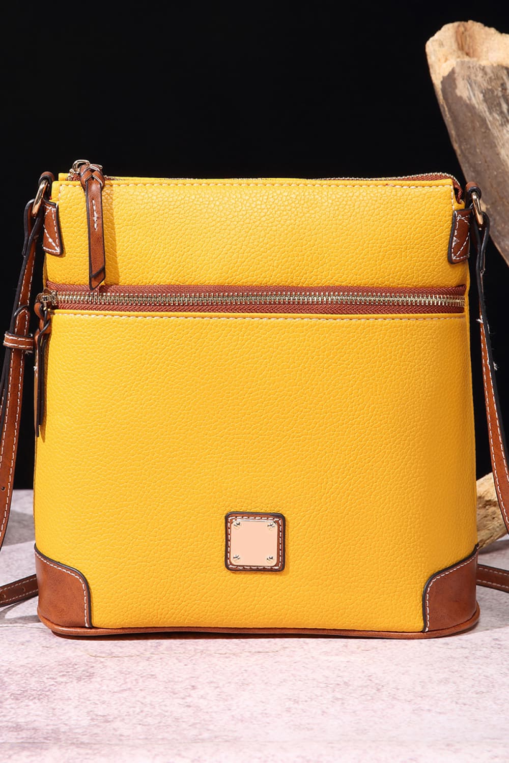 Vegan Leather Crossbody Bag - Classic Style, Modern Convenience!