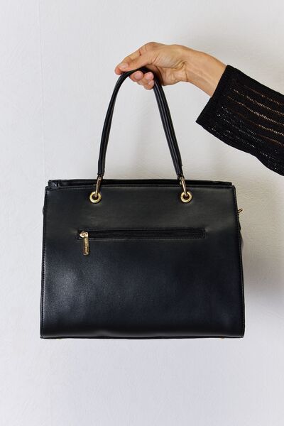 David Jones Texture Vegan Leather Shoulder Handbag - Professional Polish with Everyday Versatility!