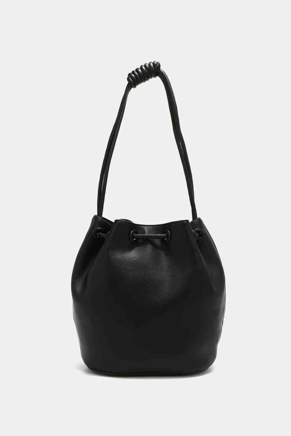 Nicole Lee USA Amy Stylish Leather Studded Bucket Tote Bag - Edgy Style with Effortless Charm!