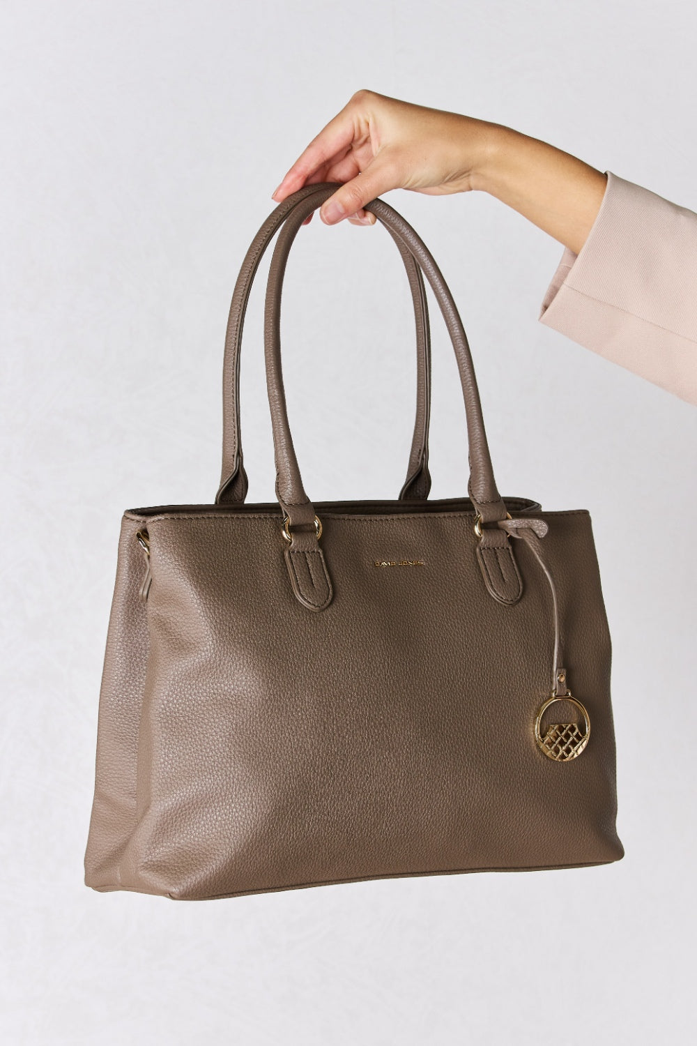 David Jones Structured Leather Handbag - Timeless Sophistication