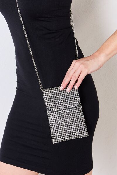 Forever Link Rhinestone Mini Crossbody - Evening Elegance in a Dazzling Package!