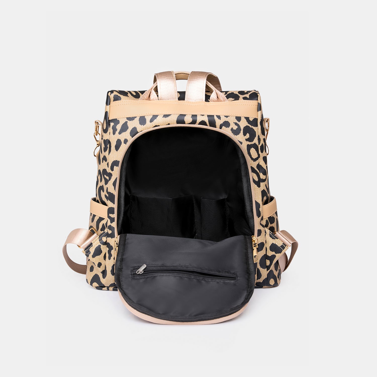 Leopard Vegan Leather Backpack Bag - Unleash Your Wild Side!